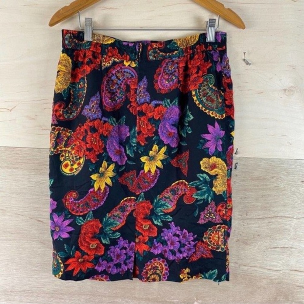 Norton McNaughton Vintage Paisley Skirt - Picture 3 of 4